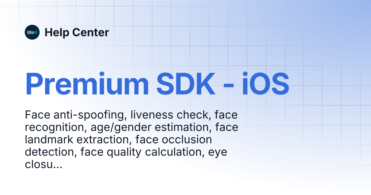 Premium SDK - iOS | Help Center